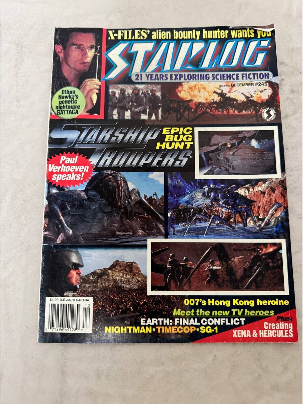 Starlog Magazine #245 December 1997 Starship Troopers Gattaca Blade Runner Ad